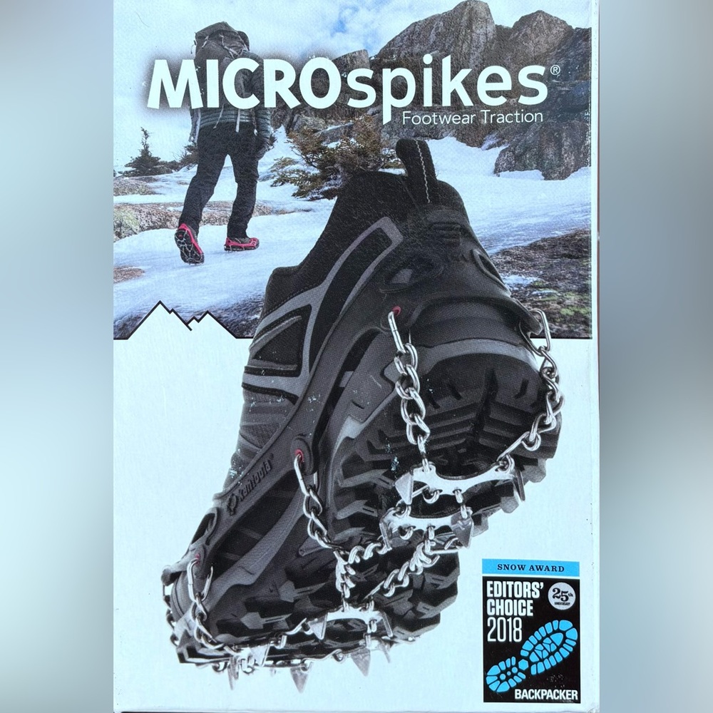 KAHTOOLA HIKE TREK EXPLORE
MICROSPIKES FOOTWEAR TRACTION SIZE MEDIUM M
BLACK NEW